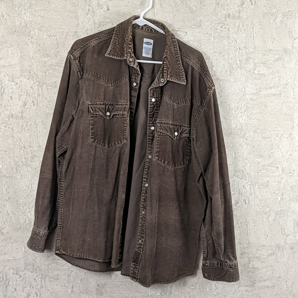 Brown corduroy bottom down large